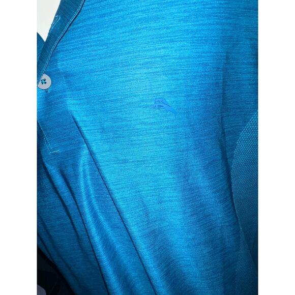 Tommy Bahama Men's Blue Polo Island Zone Large - Picture 4 of 5
